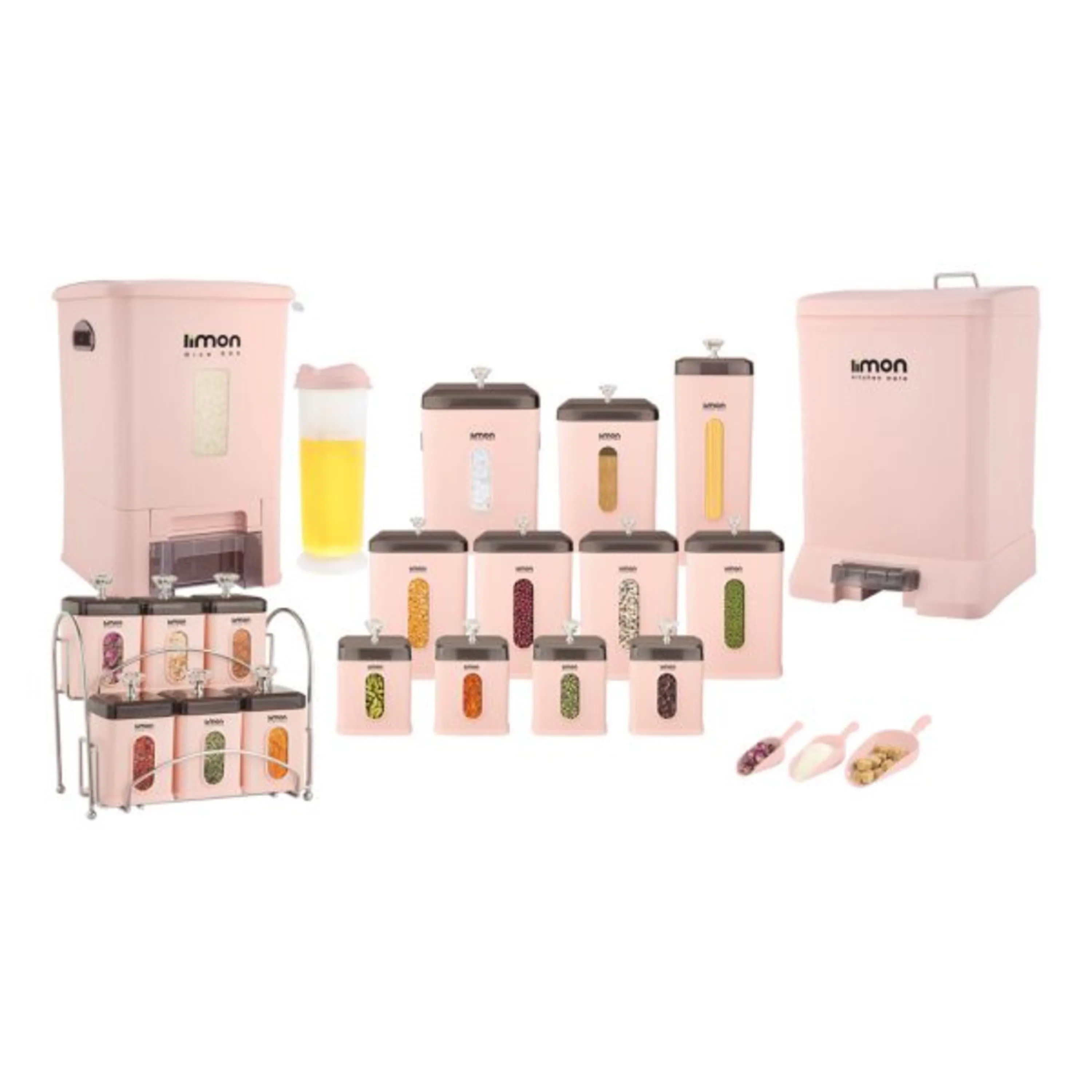 سرویس آشپزخانه چهارگوش 21 پارچه لیمون درب شفاف سرویس آشپزخانه چهارگوش 21 پارچه لیمون درب شفاف